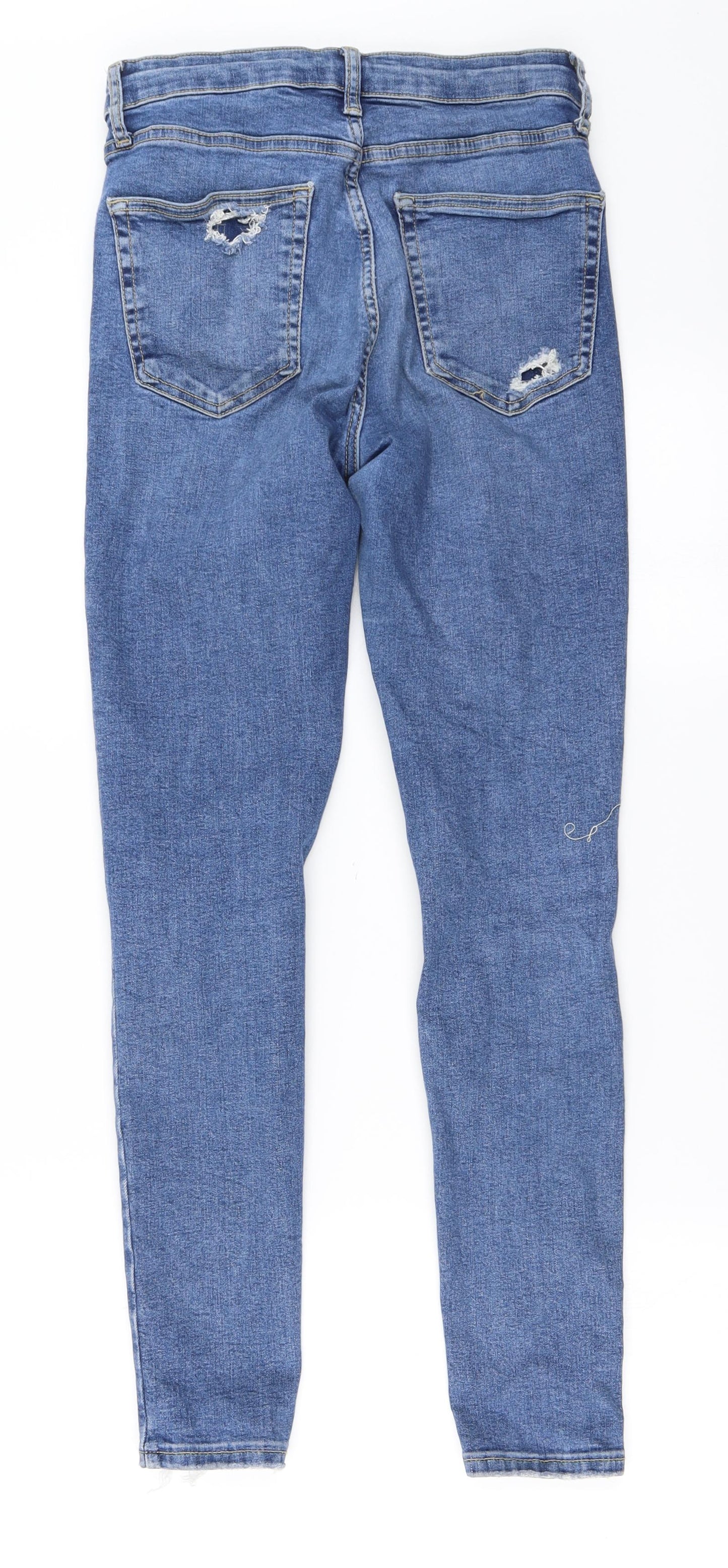 Topshop Womens Blue   Skinny Jeans Size 28 in L31.5 in