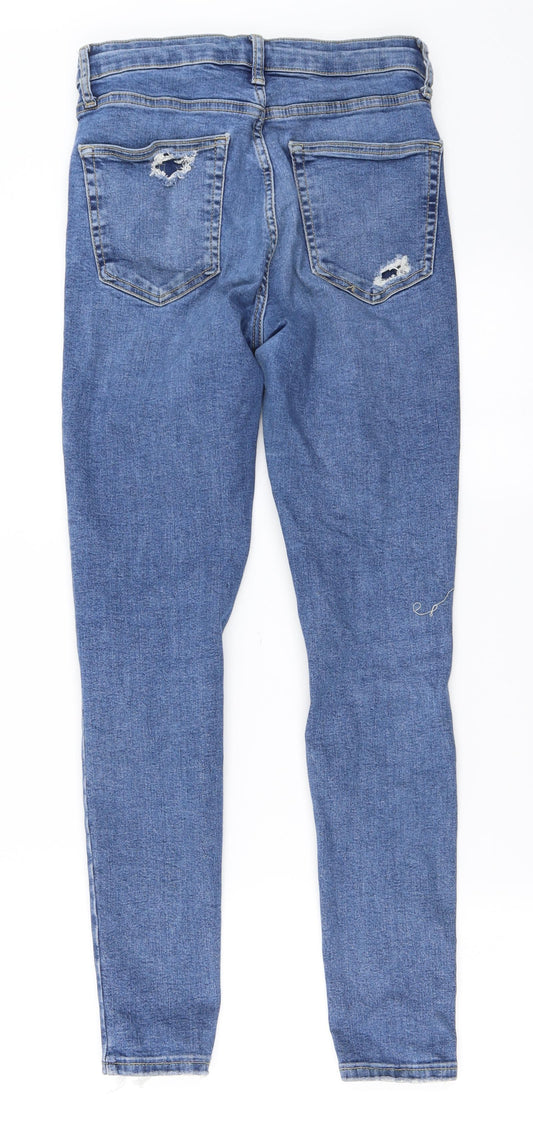 Topshop Womens Blue   Skinny Jeans Size 28 in L31.5 in