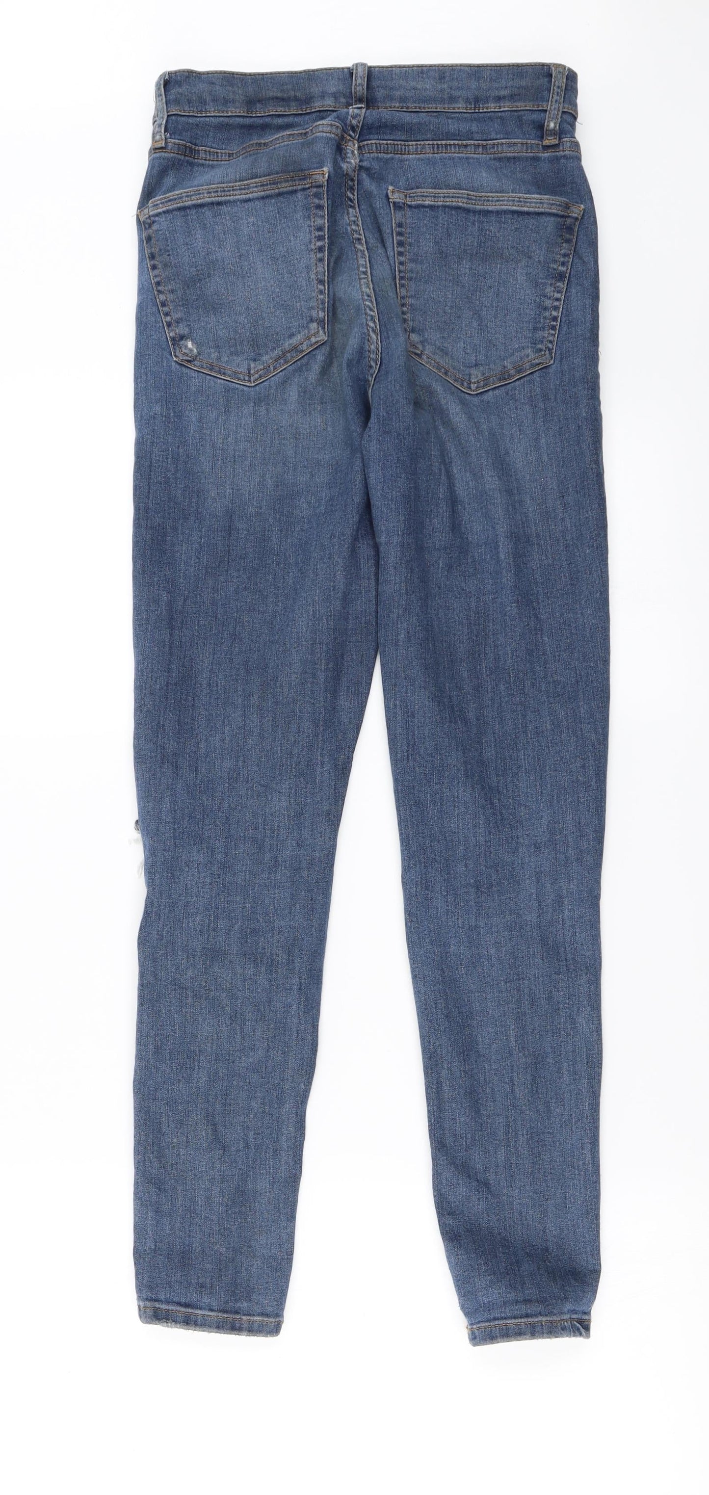 Topshop Womens Blue   Skinny Jeans Size 28 in L32 in