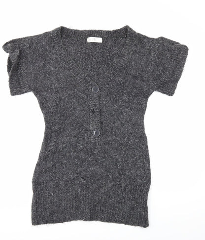 Internacionale Womens Grey  Knit Pullover Jumper Size 14