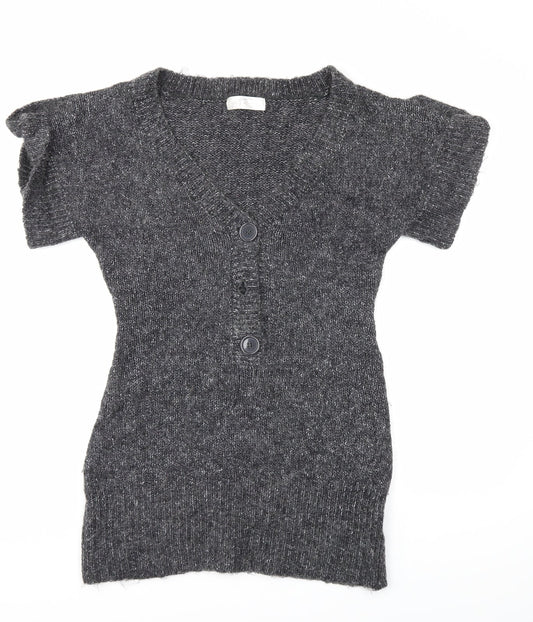 Internacionale Womens Grey  Knit Pullover Jumper Size 14