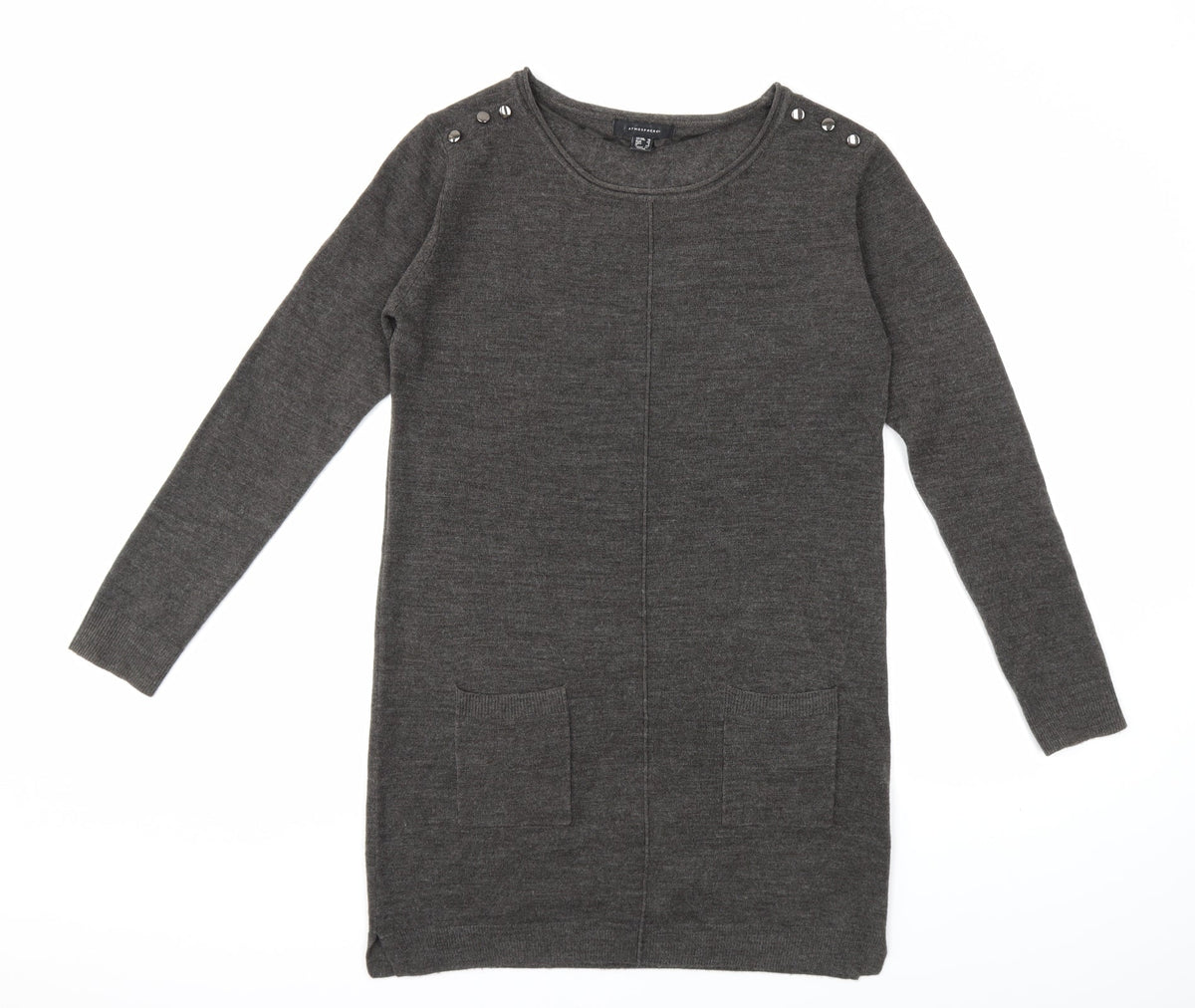 Atmosphere Womens Grey  Knit Pullover Jumper Size 10