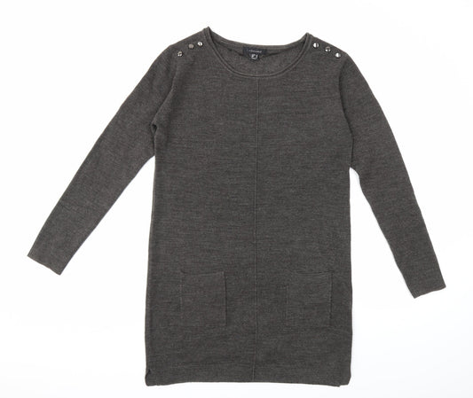 Atmosphere Womens Grey  Knit Pullover Jumper Size 10