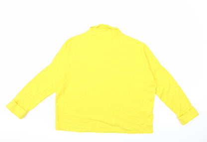H&M Womens Yellow   Pullover Jumper Size L