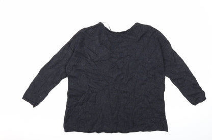 H&M Womens Blue  Knit Pullover Jumper Size L