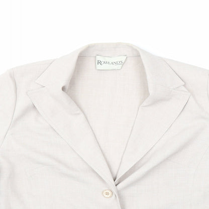 ROWLANDS CLOTHING Womens Grey   Jacket Blazer Size 10