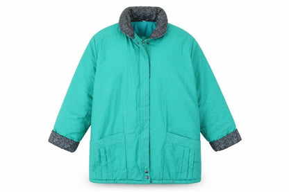 Preworn Womens Green   Overcoat Coat Size 14
