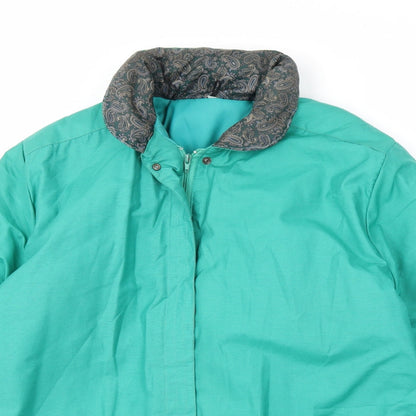 Preworn Womens Green   Overcoat Coat Size 14