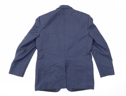 Mens UK Size 40 Preworn Regular Blue Suit Jacket