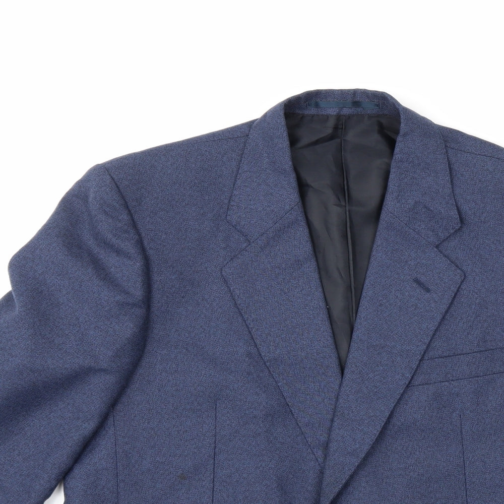 Mens UK Size 40 Preworn Regular Blue Suit Jacket