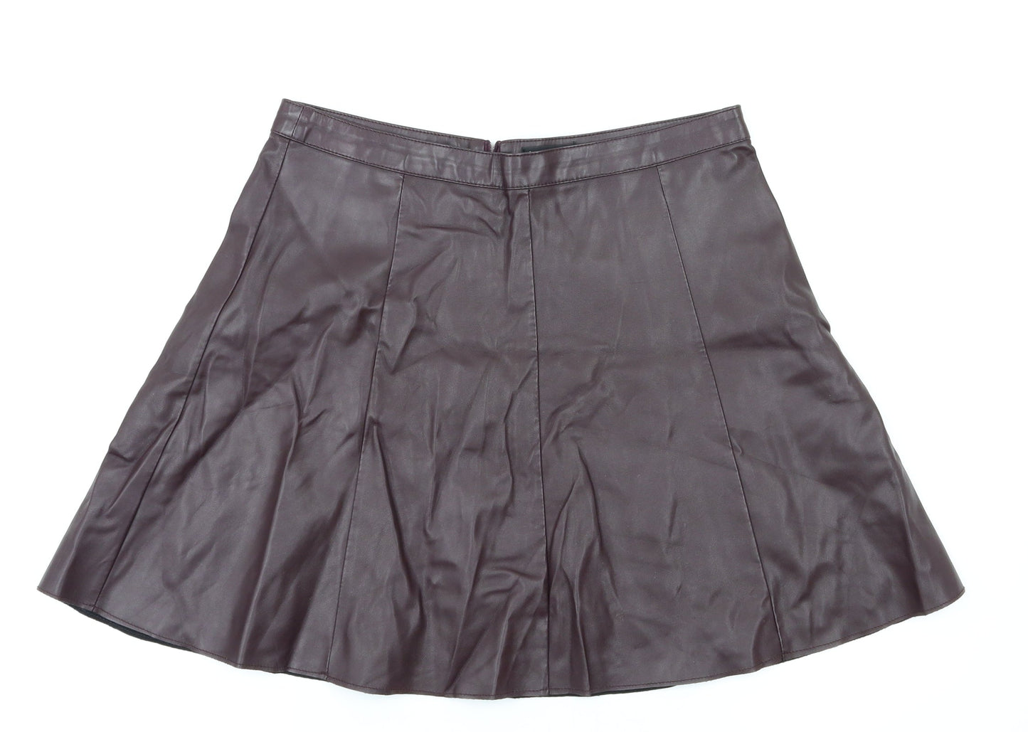 Miss Selfridge Womens Purple   Flare Skirt Size 10