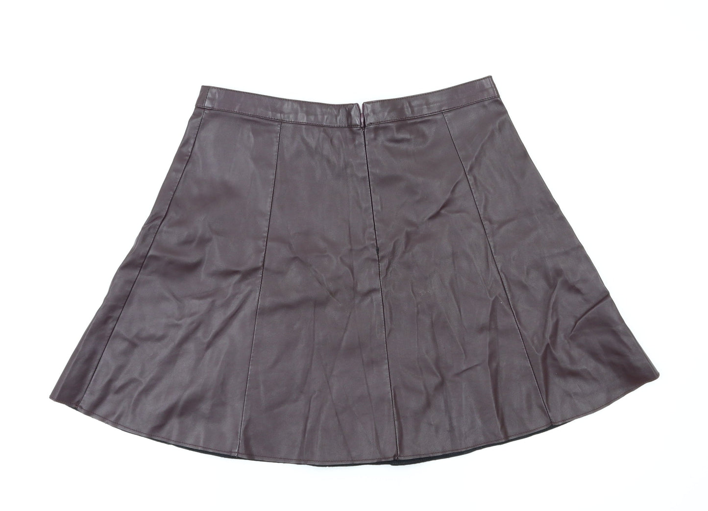 Miss Selfridge Womens Purple   Flare Skirt Size 10