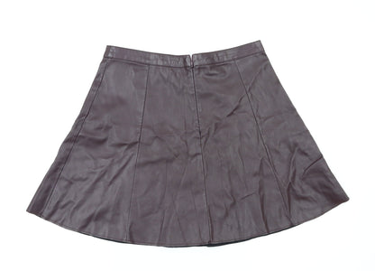 Miss Selfridge Womens Purple   Flare Skirt Size 10