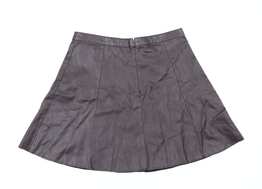 Miss Selfridge Womens Purple   Flare Skirt Size 10