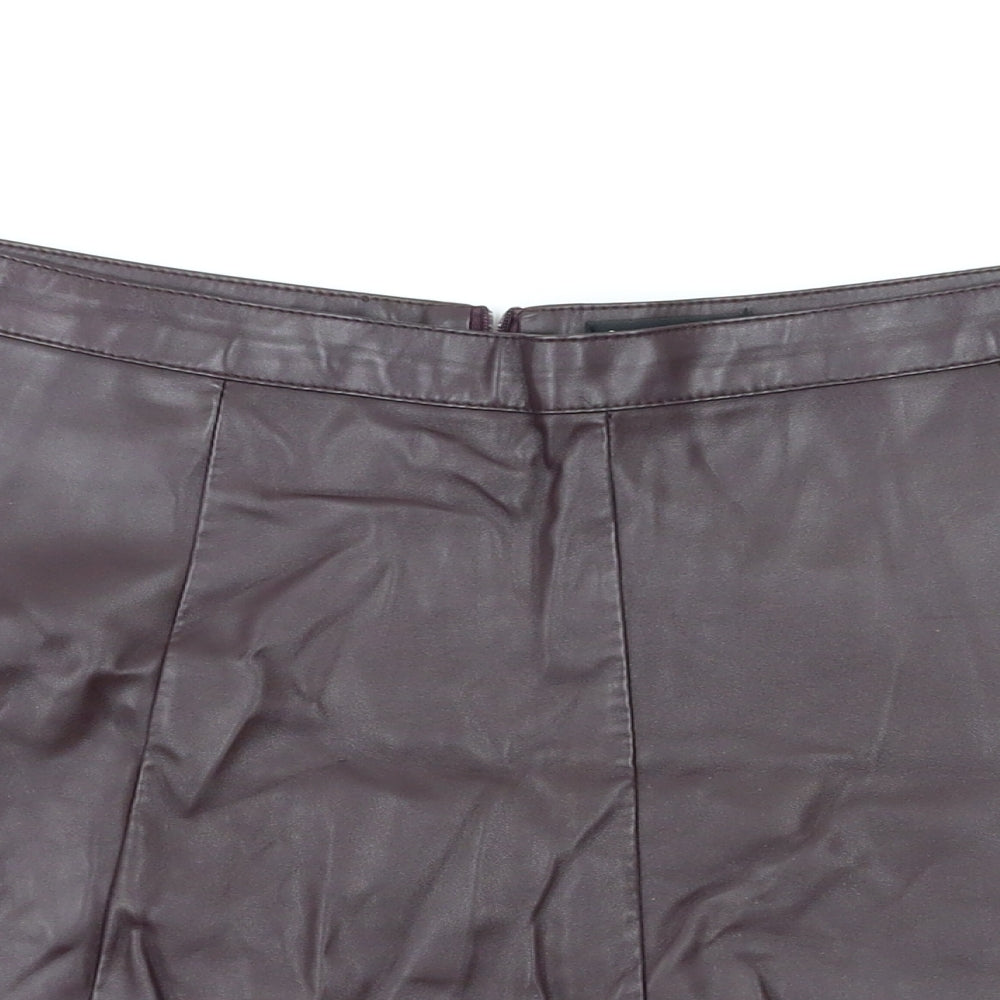 Miss Selfridge Womens Purple   Flare Skirt Size 10