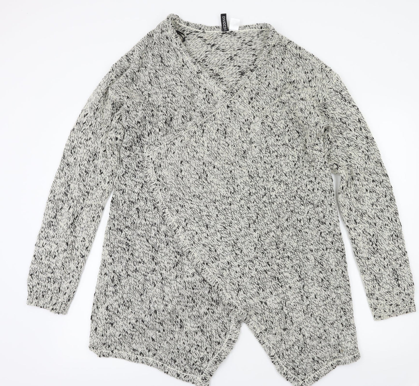 H&M Womens Grey   Cardigan Jumper Size L