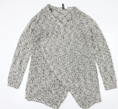 H&M Womens Grey   Cardigan Jumper Size L