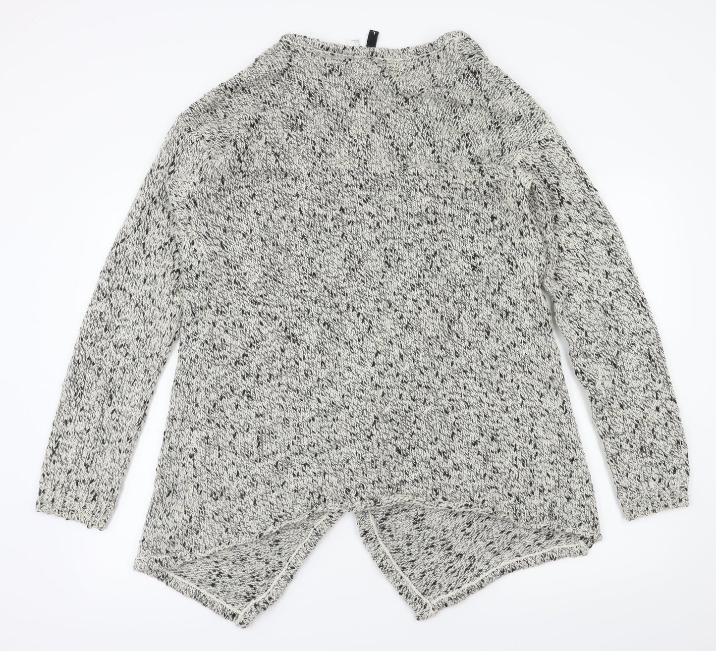 H&M Womens Grey   Cardigan Jumper Size L
