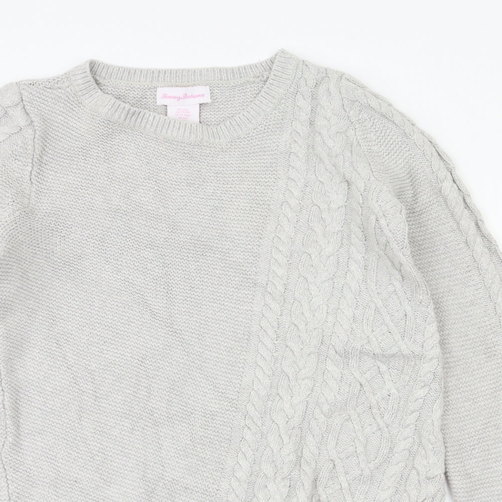 Tommy Bahama Girls Grey   Pullover Jumper Size 13-14 Years