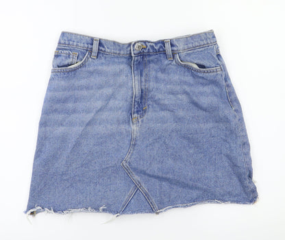 Monki Womens Blue   A-Line Skirt Size 40