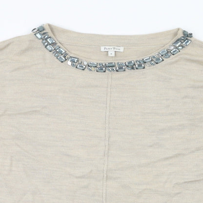 Part Two Womens Beige   Basic T-Shirt Size S