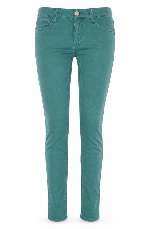 Womens UK Size 8 FC Jeans Regular Fit Skinny Green Jeans