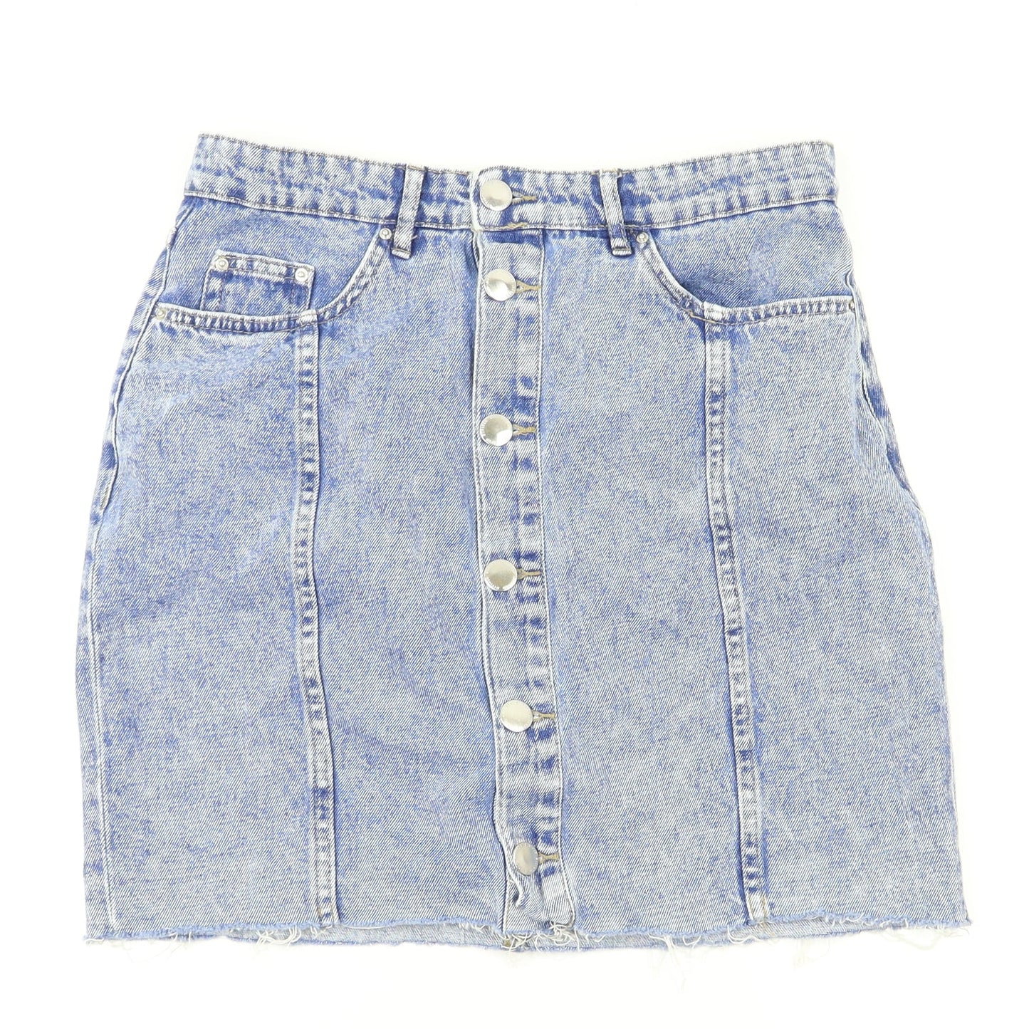 H&M Womens Blue   A-Line Skirt Size 10