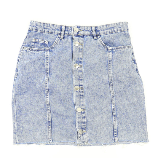 H&M Womens Blue   A-Line Skirt Size 10