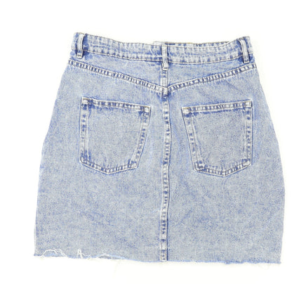 H&M Womens Blue   A-Line Skirt Size 10