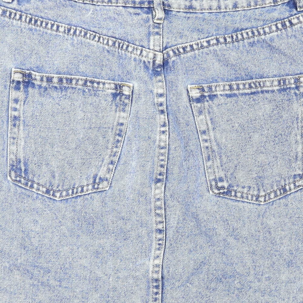 H&M Womens Blue   A-Line Skirt Size 10