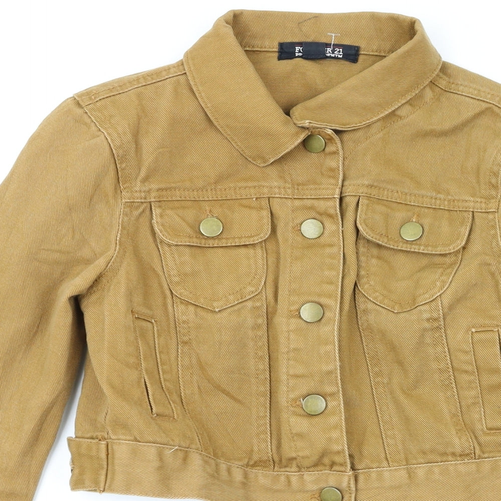 Womens UK Size S FOREVER 21 Brown Jacket