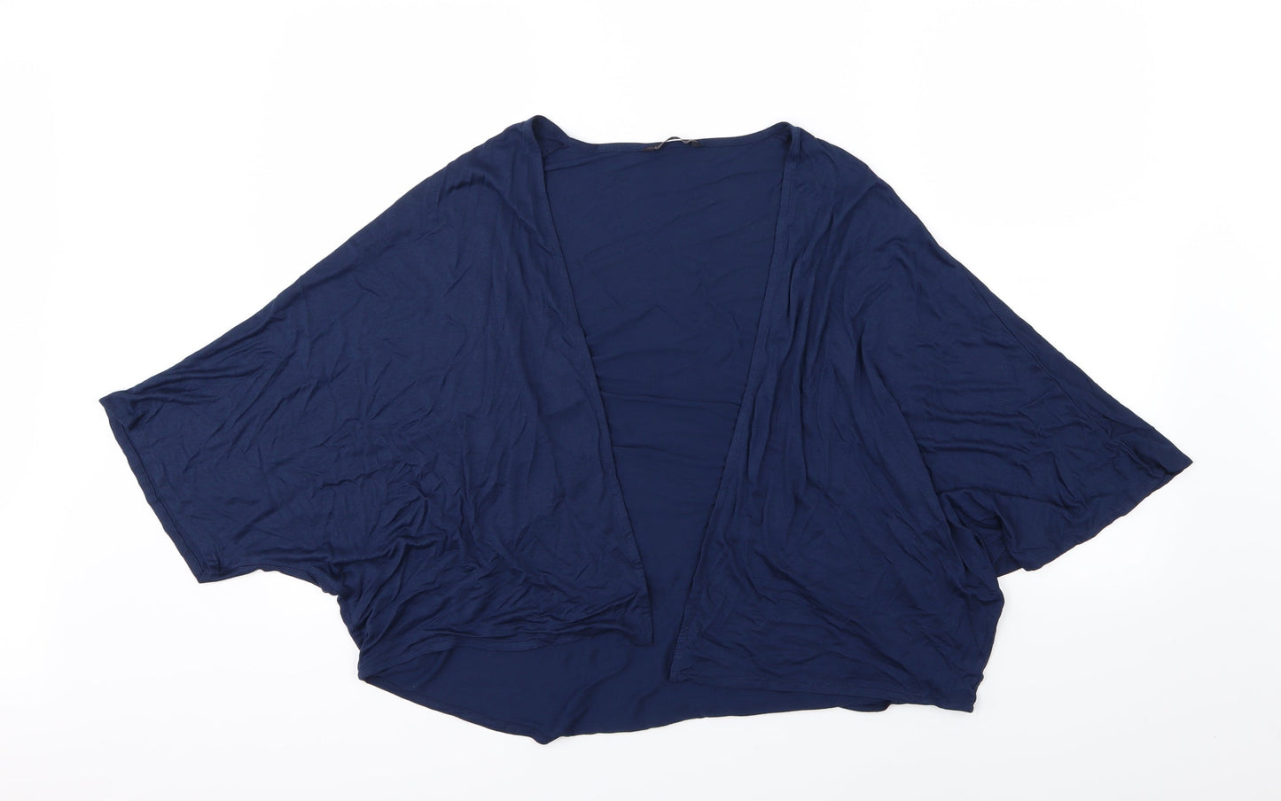 Marks and Spencer Womens Blue  Jersey Cardigan Jumper Size 10