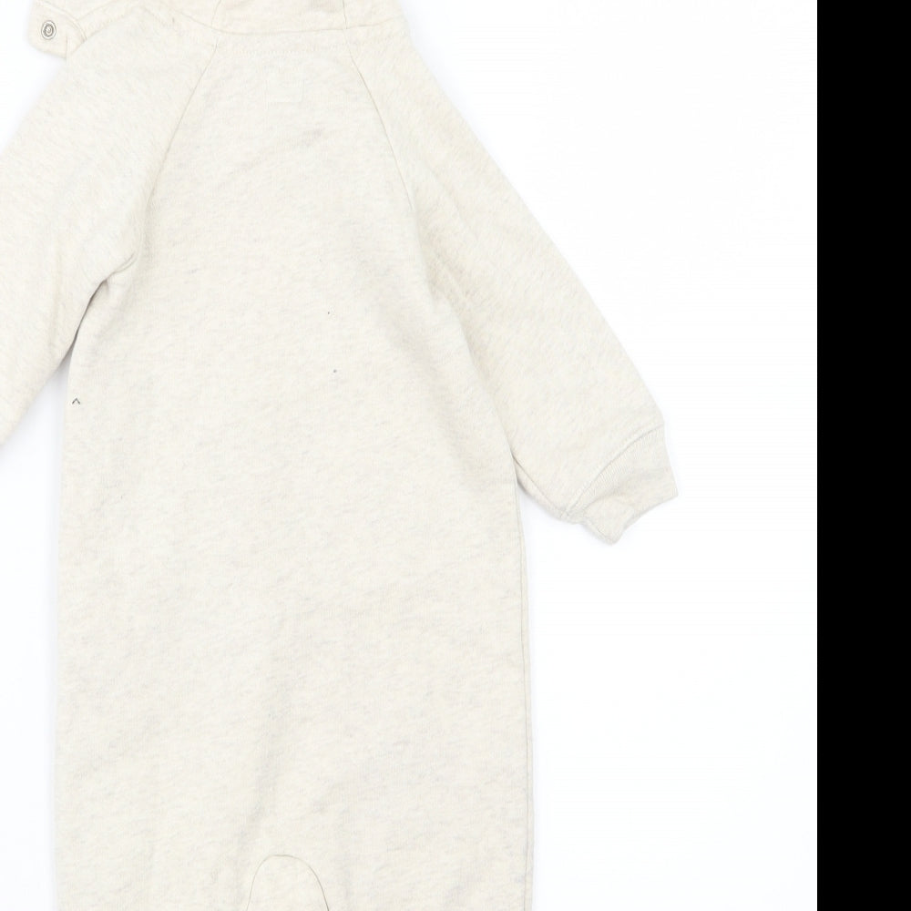 Gap Baby Beige  Jersey Jacket Snowsuit Size 9-12 Months