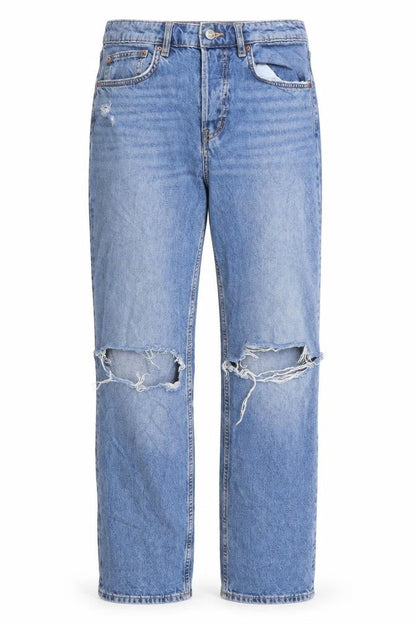 Womens UK Size 8 H&M Regular Fit Straight Blue Jeans