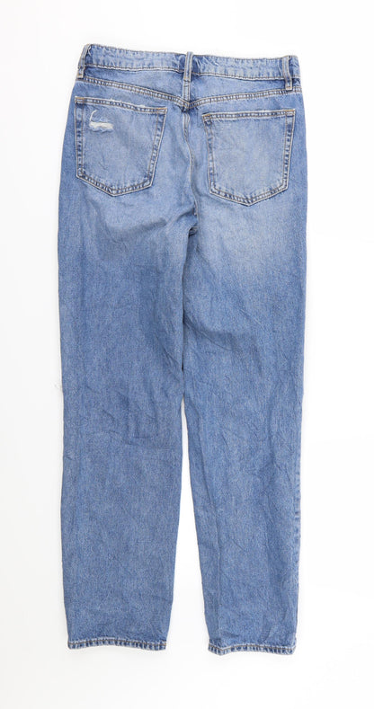 Womens UK Size 8 H&M Regular Fit Straight Blue Jeans