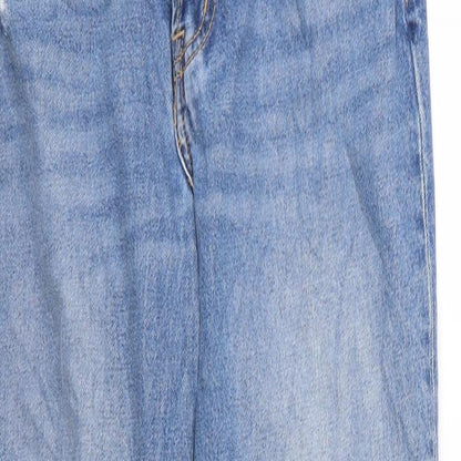 Womens UK Size 8 H&M Regular Fit Straight Blue Jeans