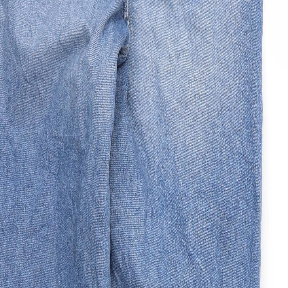 Womens UK Size 8 H&M Regular Fit Straight Blue Jeans