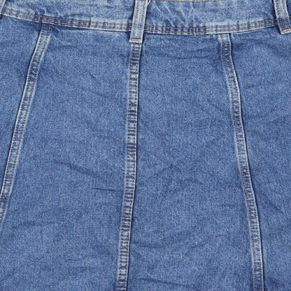 Divided by H&M Womens Blue  Denim A-Line Skirt Size 8