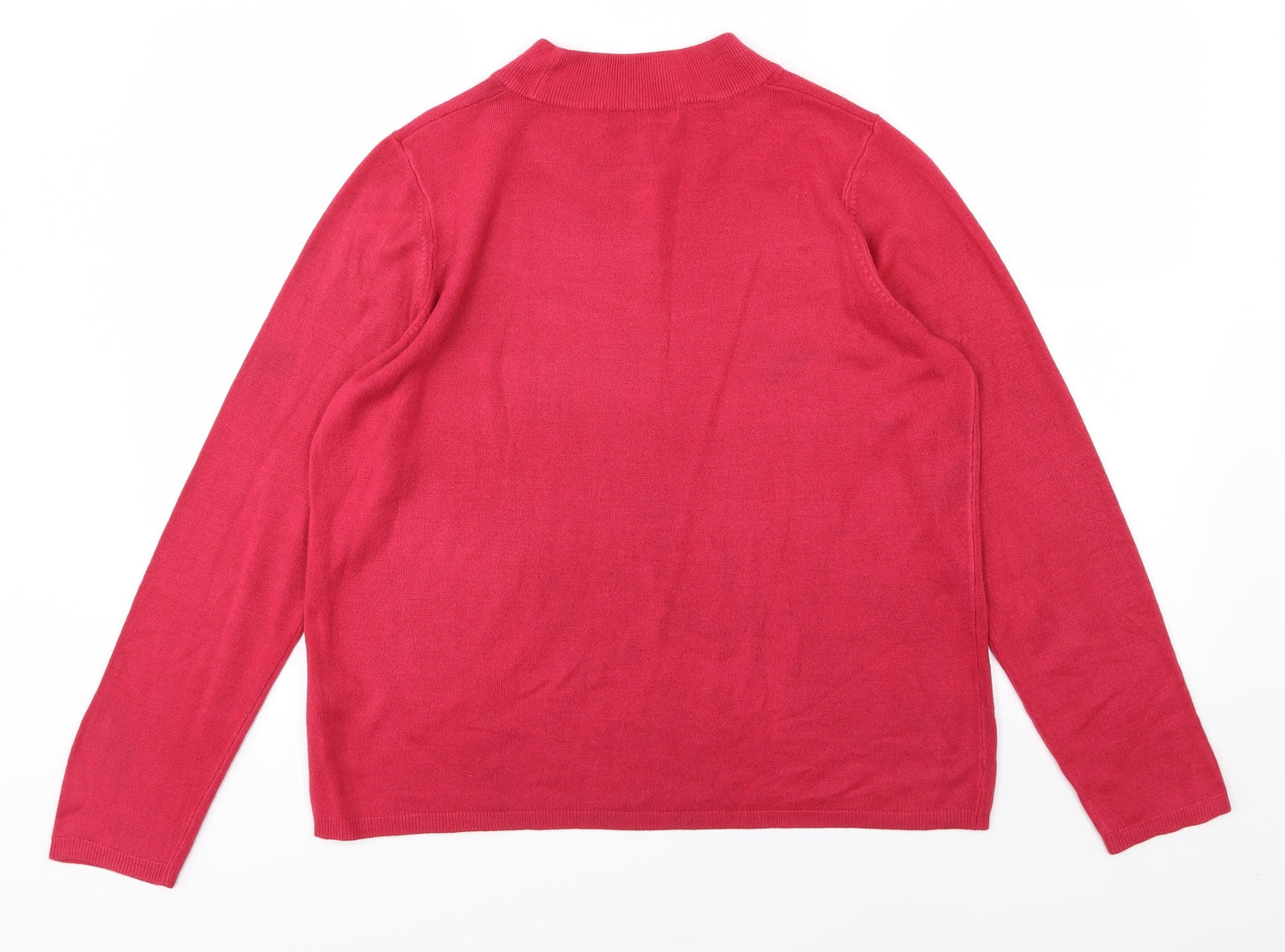 Marks and Spencer Womens Pink  Knit Pullover Jumper Size 16