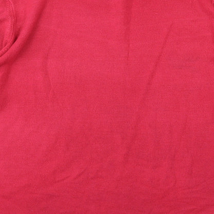 Marks and Spencer Womens Pink  Knit Pullover Jumper Size 16