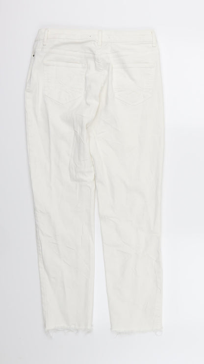 Marks and Spencer Womens White  Denim Skinny Jeans Size 10 L26 in