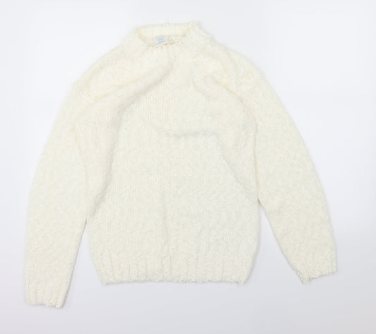 Littlewoods Womens Ivory  Knit Pullover Jumper Size 10