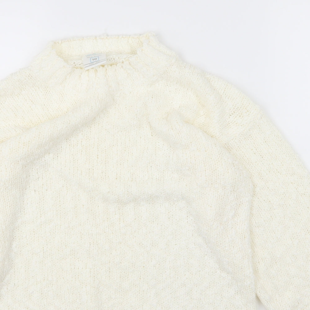 Littlewoods Womens Ivory  Knit Pullover Jumper Size 10