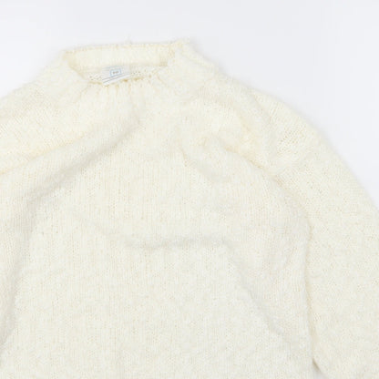 Littlewoods Womens Ivory  Knit Pullover Jumper Size 10