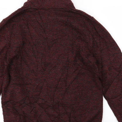 NEXT Mens Red  Knit Pullover Jumper Size M