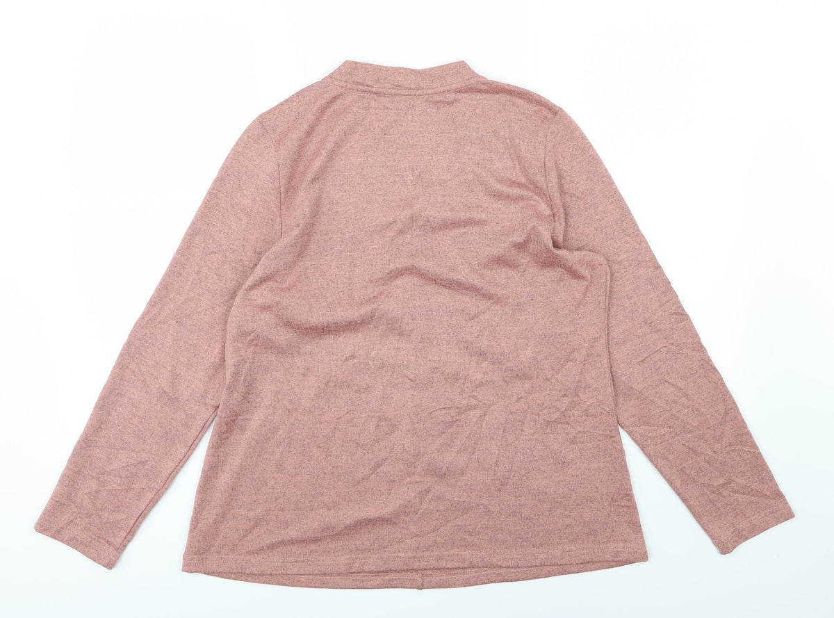 D&Co. Womens Pink  Knit Pullover Jumper Size L