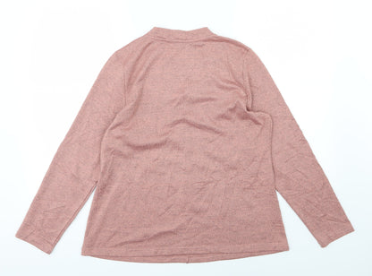 D&Co. Womens Pink  Knit Pullover Jumper Size L