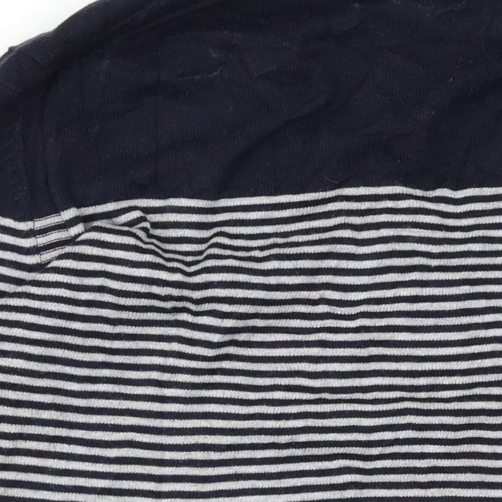 Gap Mens Black Striped  Pullover Jumper Size XS