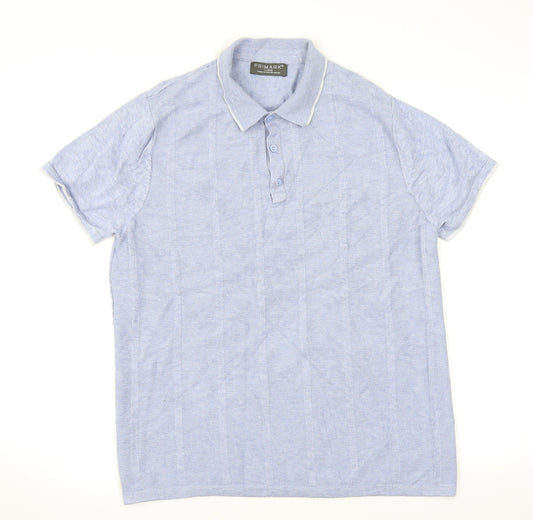 Primark Mens Blue    Polo Size L