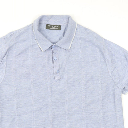 Primark Mens Blue    Polo Size L